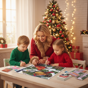 Peintures Diamant Bulufim : <span class=keywords><strong>Kit</strong></span> de <span class=keywords><strong>Peinture</strong></span> Diamant Thème Fête pour Enfants, Cadeau Éducatif <span class=keywords><strong>Montessori</strong></span>, Artisanat Créatif - Product Image 2