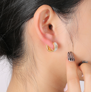 Pendientes de <span class=keywords><strong>Aro</strong></span> Inspirados en Diseñadores, Gran Venta, Joyería de Moda Geométrica, Cobre y Latón, Regalo de Moda para Mujer - Product Image 5