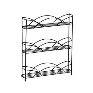 Estante de Almacenamiento Metálico Plegable con Instalación Tipo Gancho y Diseño Ecológico para Uso en la Cocina - Product Image 1