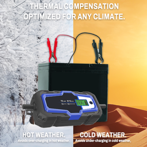 Mjoo อะแดปเตอร์ชาร์จไฟ220-240V 50/60Hz <span class=keywords><strong>2A</strong></span> AC เป็น DC 6V/12V แบตเตอรี่ตะกั่วกรดพร้อมแรงดันแบตเตอรี่ - Product Image 5