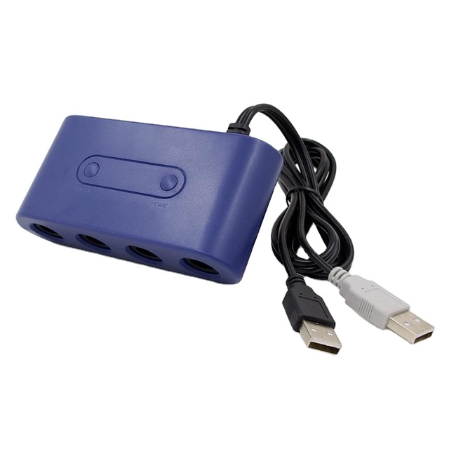 With 4 Ports for GameCube Controller Adapter for Wii U Switch PC Adaptor