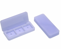 Emballages personnalisés entièrement transparents en ABS pour fards à paupières et anticernes, avec bouchon à clapet, tubes en plastique imprimés en sérigraphie