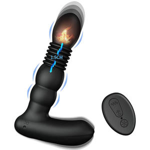 Plug Anal 9 patrones <span class=keywords><strong>vibrador</strong></span> masajeador de próstata para hombres silicona y Matel Anal Butt Plug Anillo <span class=keywords><strong>Vibrador</strong></span> - Product Image 1