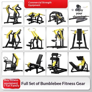 Conjunto completo de equipo de gimnasio OEM <span class=keywords><strong>Hammer</strong></span> Strength amarillo y negro para uso comercial, estilo OEM/ODM. - Product Image 2
