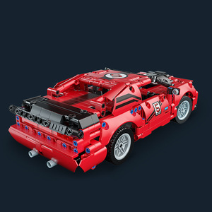 Mold <span class=keywords><strong>King</strong></span> 15017 il RC motorizzato rosso modello di auto da corsa Building Block APP/RC telecomando auto Kit di mattoni fai da te per i bambini - Product Image 2