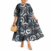 Robe longue décontractée de soirée pour femme, col rond, manches bouffantes, en coton et bambou, écologique, style vintage, vente directe d'usine