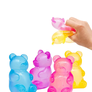 Stretchy <b>Gummy</b> <b>Bear</b> Stress Ball Squeeze And Squish Anxiety Relief Toy Cute <b>Bear</b> Shaped Sensory Fidget Toy For All Ages - Product Image 2