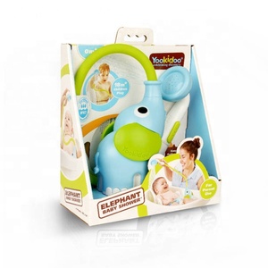 Pommeau de douche pour bébé NZMAN - Pompe à eau en forme d'éléphant avec bec verseur en forme de trompe d'éléphant - Contrôle du débit d'eau via 2 boutons en forme de trompe d'éléphant - Product Image 6