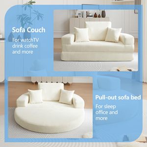 原料工場生産 円形 ホームファニチャー カウチ リビングルーム モダン ラグジュアリー ラウンジ 圧縮ソファ - Product Image 4