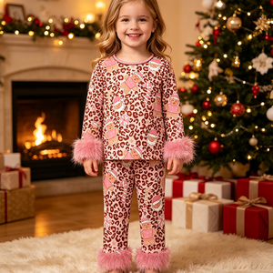 Ensembles de vêtements pour bébés filles, imprimés de vacances, sans manches, tendance, en spandex/coton biologique, soie de lait douce, de la boutique Trendyism - Product Image 6