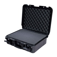 Boîtier de protection robuste noir antichoc, indice IP67, en PP injecté, avec mousse découpable pour un stockage sécurisé des équipements