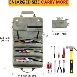 Custom Wholesale New Electrico Portable Back-slung <b>Roll</b> Bag With Detachable Tool <b>Kit</b> Multi-function Wear Armor Zipper Closure - Product Image 2