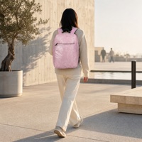 Sac à dos décontracté pour ordinateur portable en cuir PU, minimaliste, antivol, sac à dos scolaire