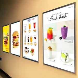 Super Slim Wall Mount LED Light <b>Box</b> Magnetic Snap Design Uniform Brightness Indoor Wall Advertising Display - Product Image 1