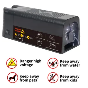 High-Voltage Shock Electric Rodent Killer With Rechargeable Battery Electronic Rat Trap Safe Mouse Trap Indoor Outdoor