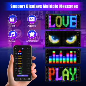 Sản phẩm mới di chuyển dẫn đăng ký điện thoại thông minh ứng dụng điều khiển linh hoạt <span class=keywords><strong>LED</strong></span> hiển thị thông minh dẫn đăng ký cho xe - Product Image 3