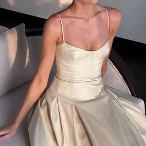 Vestido Elegante OEM de Algodón con Tirantes Finos, Vestido de Verano 2025 Blanco para Mujer, Vestido Casual de Verano - Product Image 3