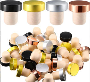 <span class=keywords><strong>Bouchon</strong></span> de vin en liège polymère en forme de T pour sceller les bouteilles de vin en chêne, bouchons de bouteilles pour spiritueux - Product Image 1