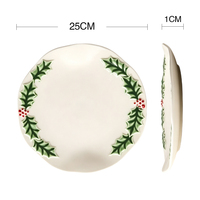 Assiettes en céramique populaires pour les fêtes de Noël