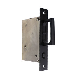 पॉकेट डोर मैट ब्लैक स्टेनलेस स्टील 304 नाई दरवाजा हैंडल स्लाइडिंग बार्न दरवाजा हार्डवेयर - Product Image 1