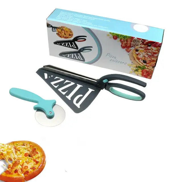 new design pizza cutter scissors with TPR handle