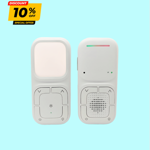 Babyphone audio numérique à batterie rechargeable avec clip ceinture et crochet de suspension, affichage de l'humidité de la pièce - Product Image 1