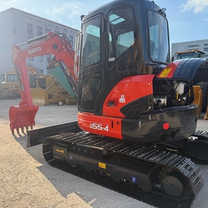 Excavadora Hidráulica Kubota U55-4 Usada en Buenas Condiciones, Equipo Compacto de 5.5 Toneladas para Proyectos de Excavación en Calles Estrechas - Product Image 2