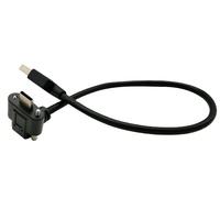 Câble USB3 Vision USB 3.0 Type A vers Type C Câble USB C à angle descendant avec double vis pour ordinateur industriel