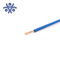 UL Listed 6 8 10 12 14 AWG PVC Material de aislamiento y material conductor de cobre sólido cable eléctrico thhn/thwn plano