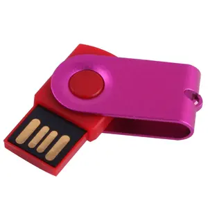 USB2.0 מתכת מיני קליפ מסתובב כונן עט/ כונן הבזק USB מתכת תערוכה מותאמת אישית