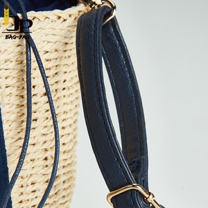 2018 Nouveau Ins conception chaude en gros flexible portatif beige rayure <span class=keywords><strong>Marocain</strong></span> <span class=keywords><strong>Sac</strong></span> De Paille De plage - Product Image 3