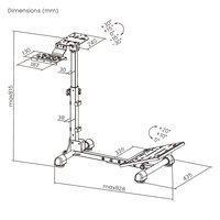 Support de volant de course pour simulateur de course LRS05-BS-KP01