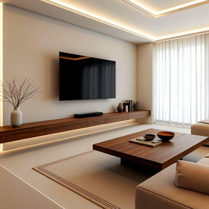 Aimsp Wooden Wall <strong>Unit</strong> Mounted <strong>Tv</strong> Stand <strong>Tv</strong> Cabinet Modern <strong>Design</strong> for Living Room Customized Furniture Set - Product Image 4
