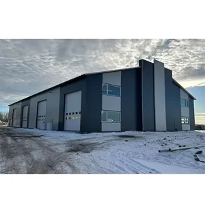 Architectural Design Of Industrial Modern Prefabricated Steel Hangar Building Warehouse Self Storage Building