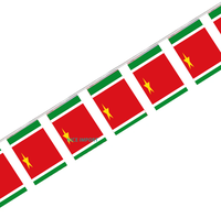 Guirlande de mini-drapeaux Chuuk pour la décoration de fêtes scolaires, salles de classe et événements sportifs