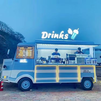 Nouveau type de camion de restauration mobile en gros pour la vente de café, burgers, glaces et sucettes, idéal pour les services de traiteur