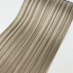 Extensions de cheveux vierges Remy chinois 100% prêtes à l'emploi en usine, couleur foncée douce, cuticules alignées, ondulation droite simple, modèle 2026 - Product Image 4