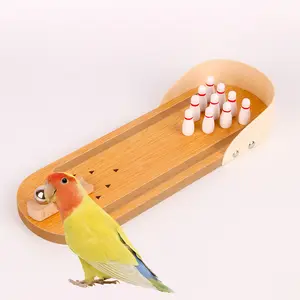 Đồ Chơi Bowling Parrot Puzzle 0.35Kg Đồ Chơi Đào Tạo Vẹt Đồ Chơi Tương Tác Cho Chim