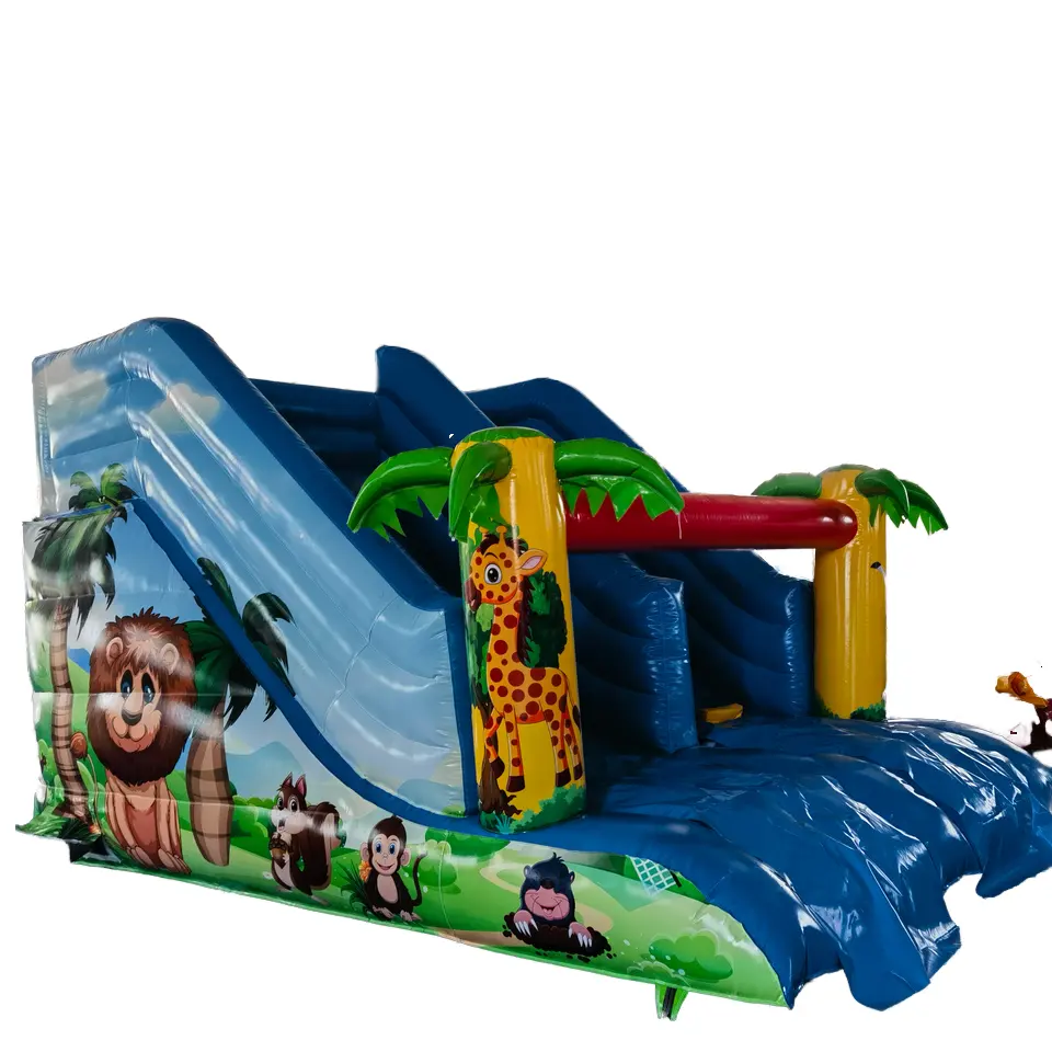 Gorila inflable con tema de jungla de PVC duradero de alta calidad, Castillo de salto comercial para interiores/exteriores, inflable comercial Popular