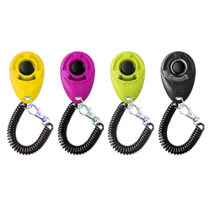 En gros, Clicker d'entraînement pour animaux de compagnie en plastique avec cordon à ressort et porte-clés, logo personnalisé, fournitures d'entraînement canin à vendre - Product Image 5