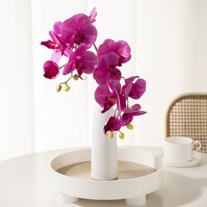 Orchidée artificielle en soie Haiyi Phalaenopsis pour la décoration de la maison et des mariages - Product Image 1