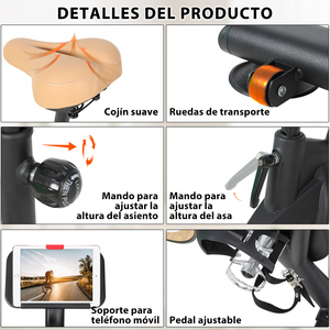 <span class=keywords><strong>Bicicleta</strong></span> <span class=keywords><strong>de</strong></span> <span class=keywords><strong>Spinning</strong></span> para Ejercicio y Pérdida <span class=keywords><strong>de</strong></span> <span class=keywords><strong>Peso</strong></span> Ultra Silenciosa <span class=keywords><strong>con</strong></span> Volante <span class=keywords><strong>de</strong></span> Inercia <span class=keywords><strong>de</strong></span> 5 kg, Envío desde Almacén en Francia - Product Image 6