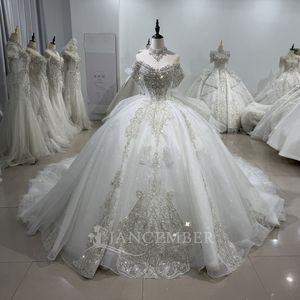 Sweetheart Rhinestone Wedding Dress - Ball Gown, Floor-Length