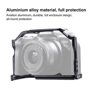 Suministro de fábrica BAFANG aleación de aluminio Cámara jaula estabilizador Rig para <span class=keywords><strong>Canon</strong></span> <span class=keywords><strong>Eos</strong></span> <span class=keywords><strong>R10</strong></span> accesorios Premium - Product Image 2