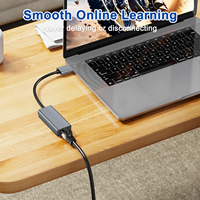 Adaptateur Ethernet USB 3.0 RJ45 LAN, dongle réseau, 10/100/1000 Mbps, Plug & Play, sans pilote, boîtier externe en alliage d'aluminium pour ordinateur portable