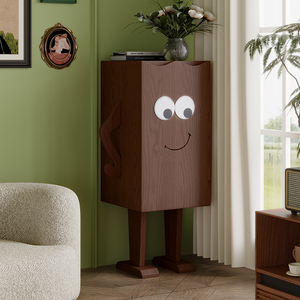 โต๊ะไม้ <span class=keywords><strong>akimbo</strong></span> หุ่นยนต์ข้างเตียงที่เรียบง่ายตู้เก็บของห้องนอนที่ทันสมัยสนุกน่ารักห้องนั่งเล่นตู้เก็บของติดผนังสำหรับรับประทานอาหาร - Product Image 6