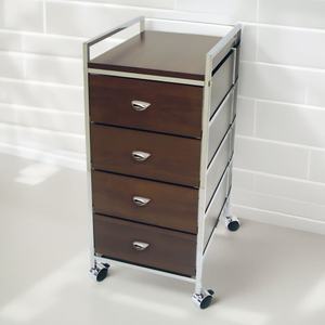 Rustic 4-Tier Home Storage <b>Trolley</b> for All Rooms & Office - Product Image 3