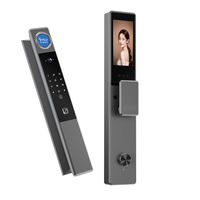 NUEVO Diseño Inteligente, Precio al por Mayor, Cerradura Inteligente para Puerta Principal con Reconocimiento Facial, Huella Dactilar y Seguridad Biométrica, Tuya