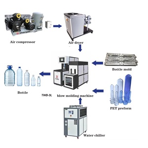 Hazır yarı otomatik 10L PET şişe şişirme kalıp makinesi - Product Image 6