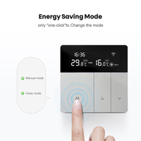 Thermostat WiFi Tuya, contrôleur de chauffage au sol, programmable 5-35°C, 16A, compatible avec les chaudières à eau et à gaz, compatible Alexa